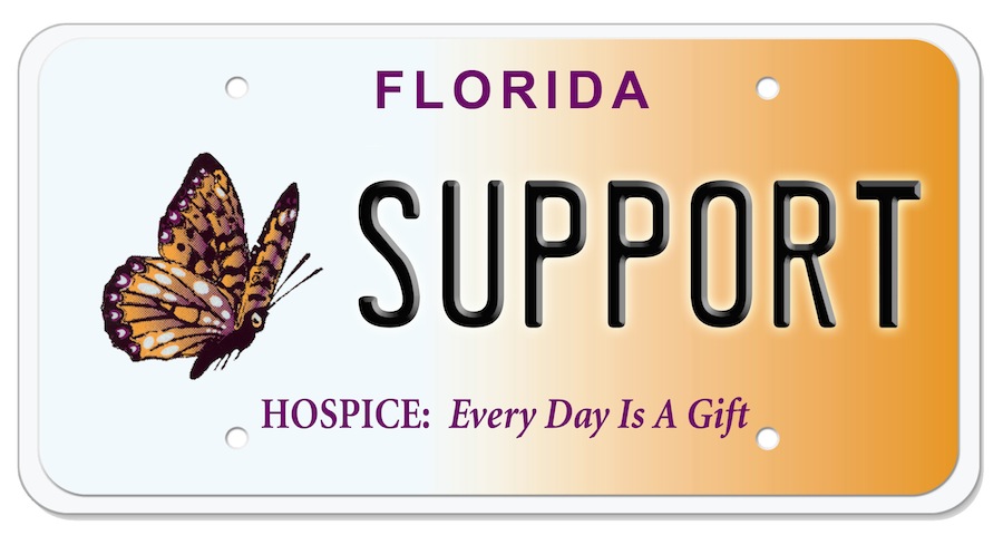 Hospice Specialty License Plate